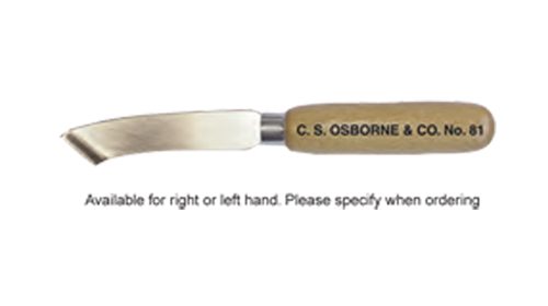 C.S. Osborne Skiving Knife (Left) #469-B Leather Work Tool Made In